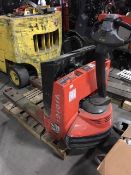 Toyota 7HBW23 4,500 LB capacity walk behind, electric rechargeable pallet jack, 24V, Sn: 7HBW23-