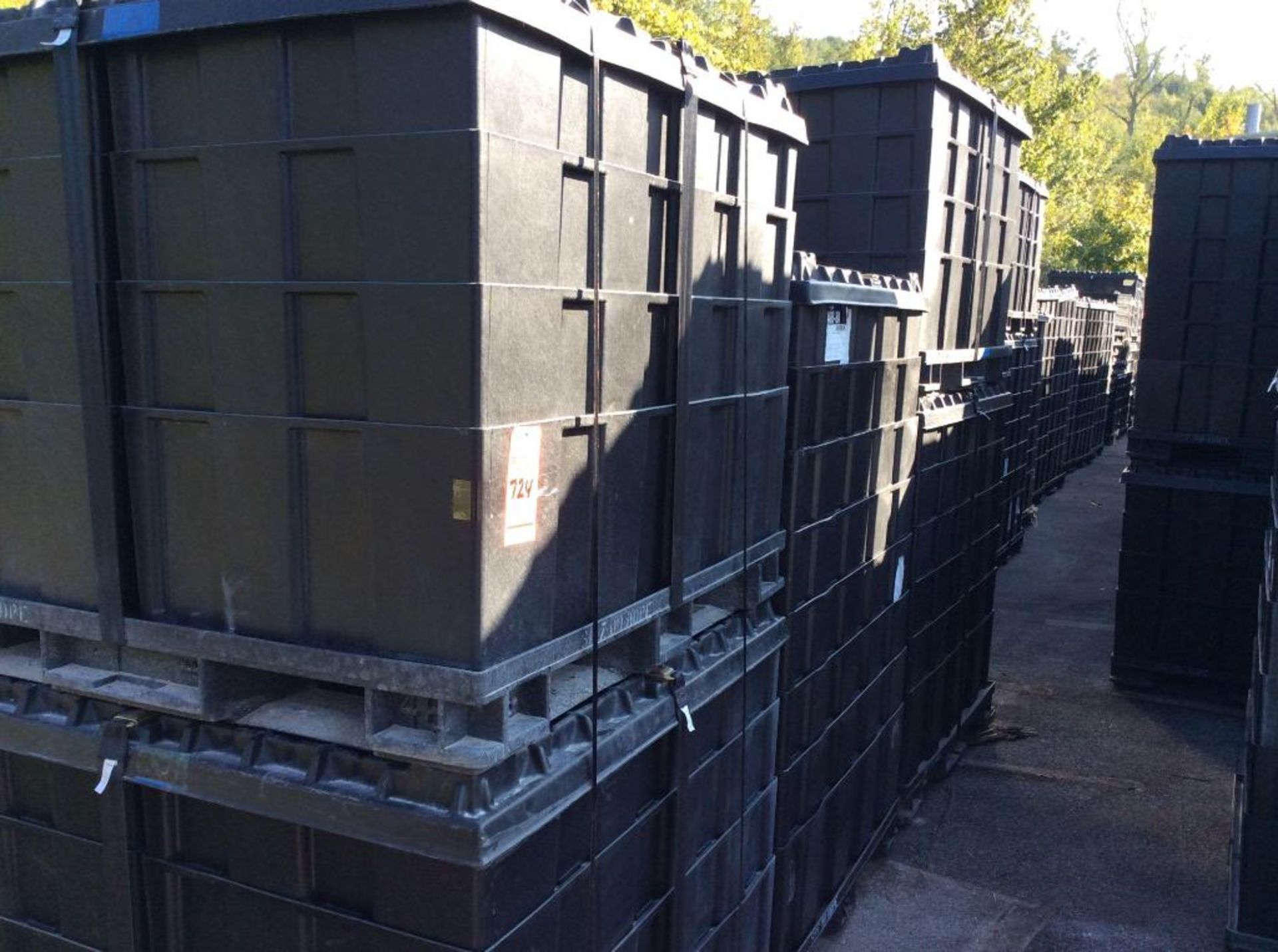 Lot of (+/-260) 44" x 23" x 12" deep plastic storage crates - Image 2 of 2