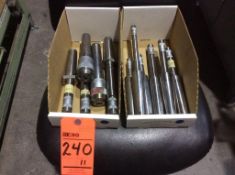 Lot of (11) asst SIP boring heads including (3) 1" - 1 1/4", (2) 1/8" - 13/16", (2) 5/8 - 25/32",