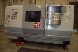 2008 HAAS CNC lathe, mn SL-30, sn 3083622, 12 tool holder, tool presetter, 7200 rpm capacity, 30 hp