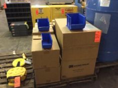 Lot of asst plastic parts tubs, contents of 1 skid