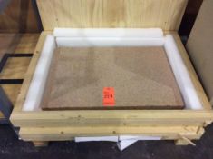 Starrett 36" x 24" x 8" pink granite surface plate with stand