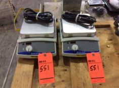 Lot of (2) Fisher Scientific Isotemp lab hotplates, mn 11-200-49H, 1 phase