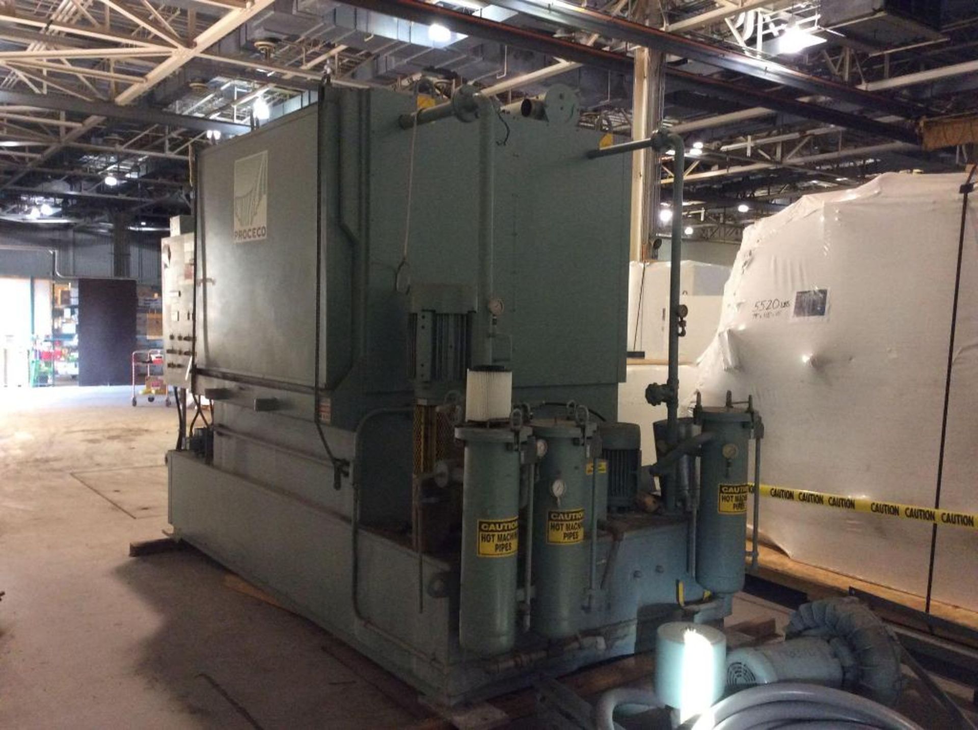 Proceco 48" rotary, 2-stage parts washer, mn FTT-50-48-E-2500-2-2RD-HBO-SS301, sn 96248, Siemens - Image 2 of 6