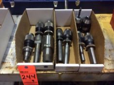 Lot of (9) asst SIP tool holders with Albrecht and Jacobs keyless chucks