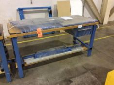 Lista 6' wood top workbench with pneumatic hook ups