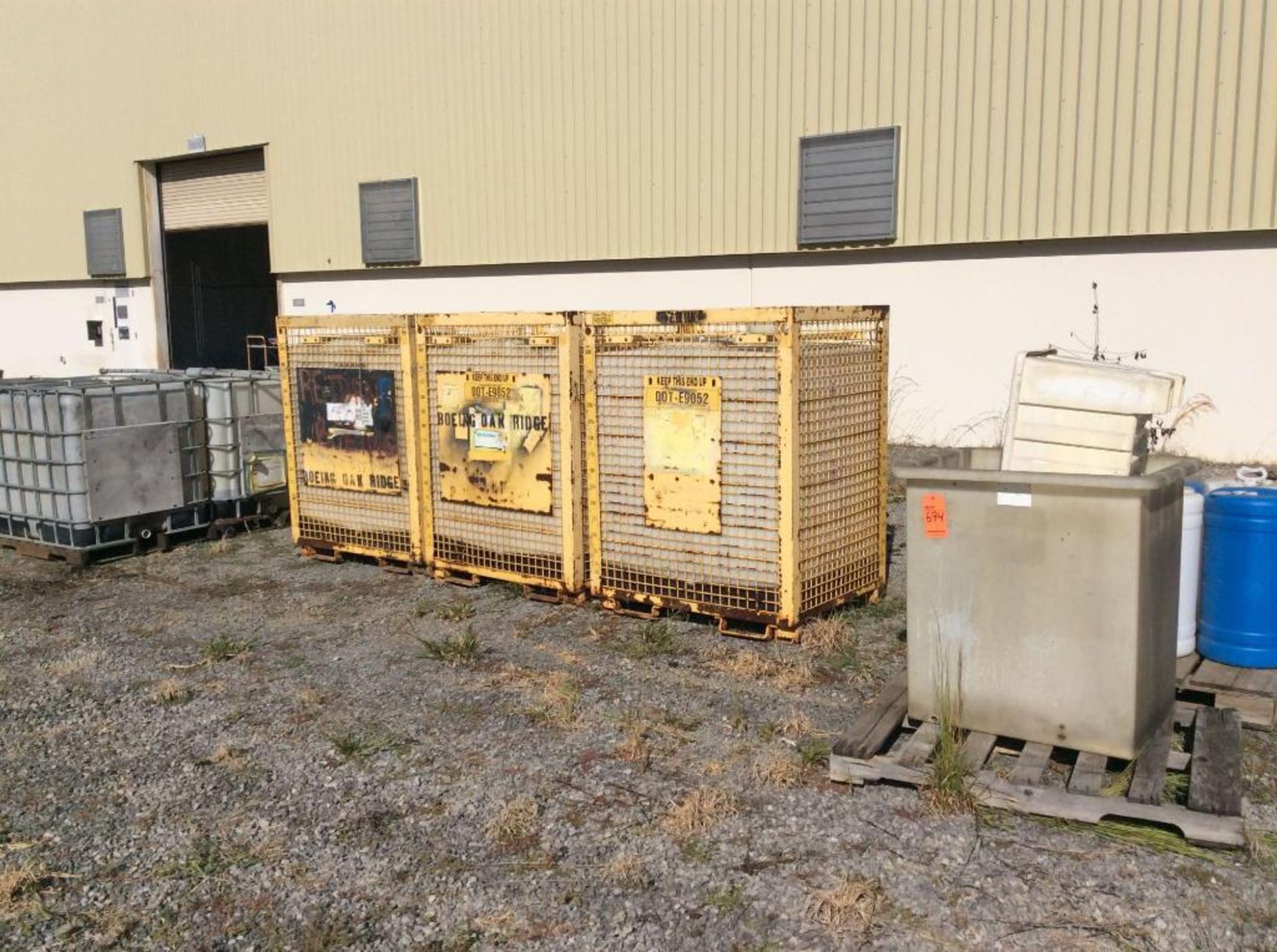 Lot of liquid storage totes and containers LOCATED OUTSIDE DOOR S-14 - Image 2 of 2