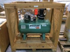 Dayton Speedaire horizontal air compressor, SPL hp, (NEW IN CRATE)