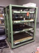 5' x 5' x 6' high heavy duty storage rack with pullout shelves