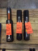Lot of (3) asst torque wrenches with cases