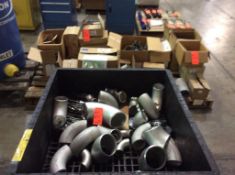 Lot of asst parts and fittings, contents of 3 skids (plastic pallet not included)