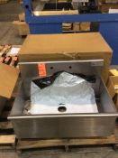 Lot of (2) Advance Tabco 36" x 20" stainless steel sinks
