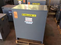 Square D 3 phase general purpose transformer, mn 30T2373HCUNV, 30 kva, 480 hv