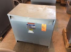 Square D 3 phase insulated transformer, mn 34349-50112-008, 75 kva, 480 hv