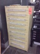 Stanley Vidmar 9 drawer parts cabinet