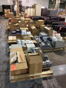 Lot of asst computer parts, phones, drives, servers, phone and computer wire, etc (contents of 11