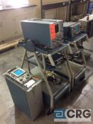 Lot of (3) asst Tektronix oscilloscopes, mn 475 with cart, mn 7613 with cart, and mn 492P Spectrum