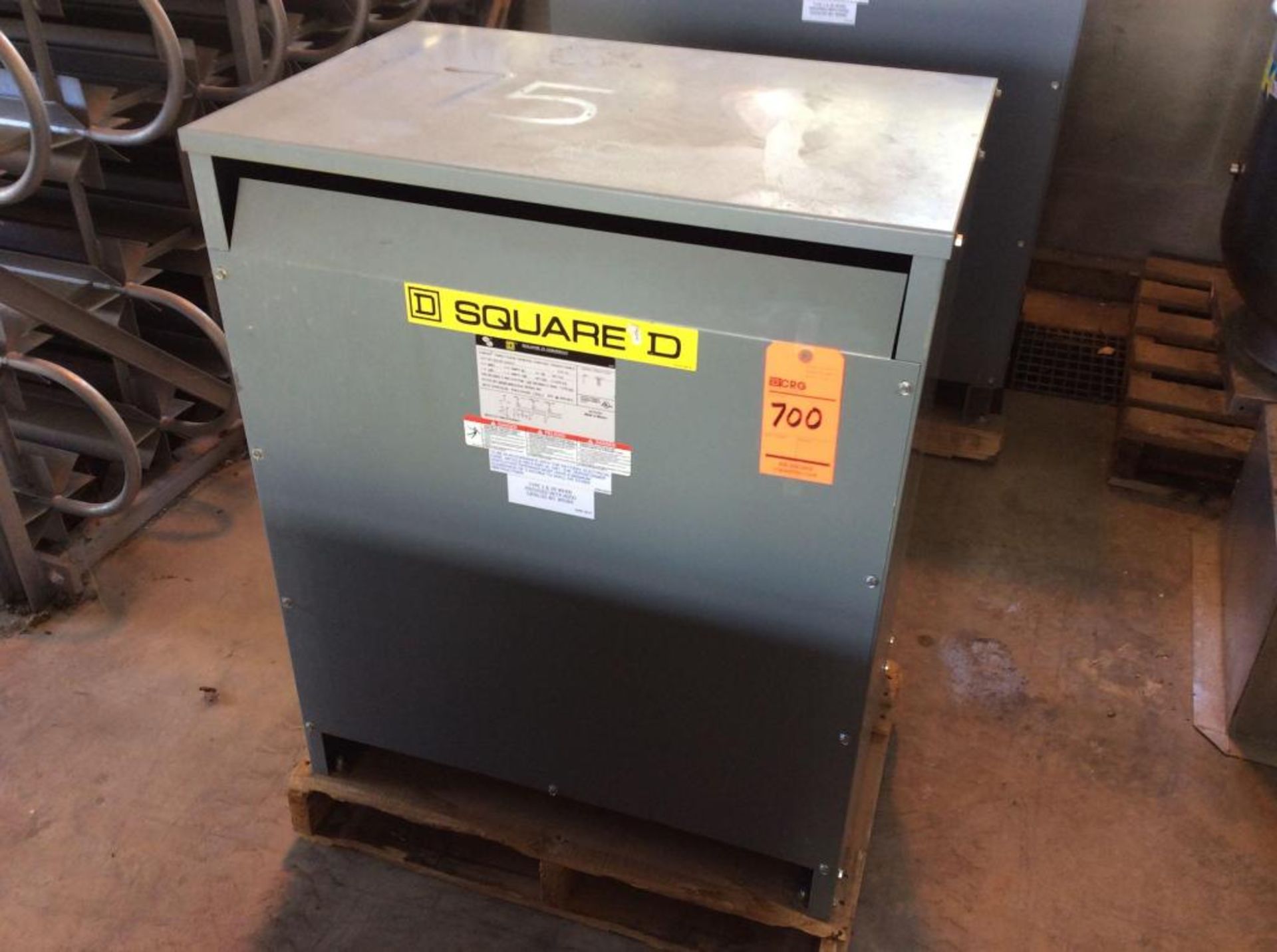 Square D 3 phase general purpose transformer, mn EE75T151HCT, 75 kva, 480 volt