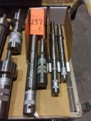 Lot of (4) SIP boring heads including, 2" - 2 3/4" long shank, 2" - 2 7/8", and (2) 1 1/4" - 1 9/16"