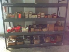 Lot of asst nuts and bolts, washers, brackets, etc, contents of 20 shelves and cabinets (NO CABS