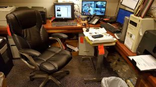 Lot of assorted office furniture etc, excluding any and all electronics, does include (2),desks, (2)