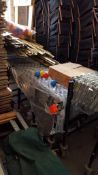 One expandable, accordion type portable conveyor, 10' x 2' collapsed