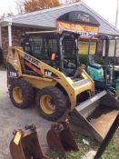 Caterpillar m/n 226B skid steer, vin cat0226blmjh03252, reading 1808 hours, with 1/2-yard bucket