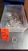 Lot of (152) rhinestone buckles ( for chair sashes)