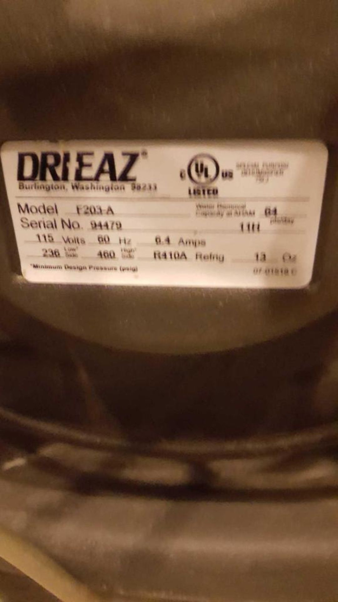 Dri Eaz professional dehumidifier, model Driair 1200 - Image 3 of 3