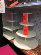 Lot of (3) 4-tier cupcake stands