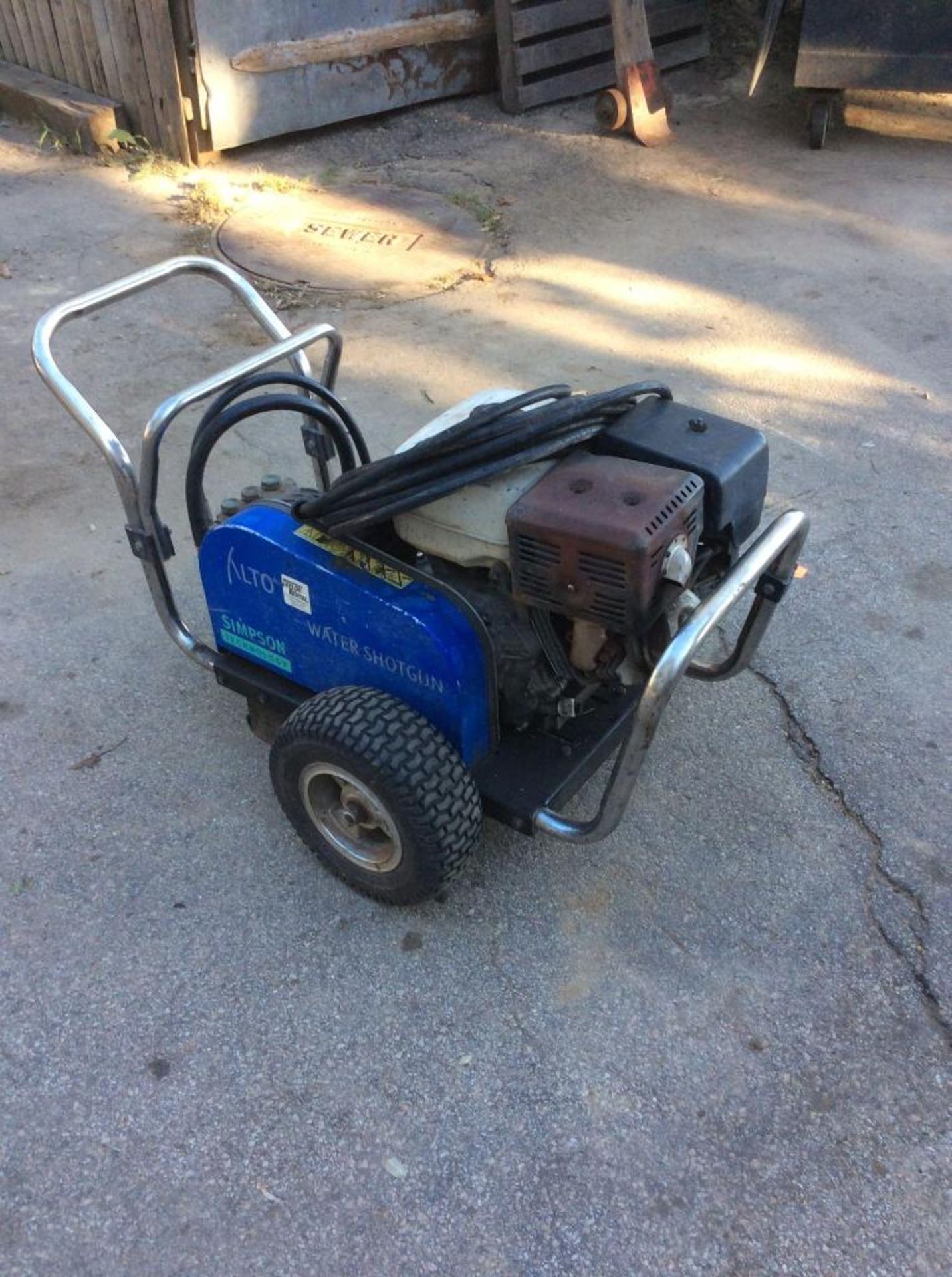 Simpson Tech, Alto water Shotgun, MN WS-2500-GHS, SN 20100403, with Honda GX 340 gas motor, 12 hp - Image 2 of 2