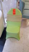 Lot of (143) lime green spandex chair covers