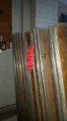 Lot of (10) assorted wood folding leg tables , 72" x 30", in warehouse