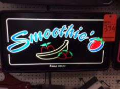 Gold medal smoothie sign