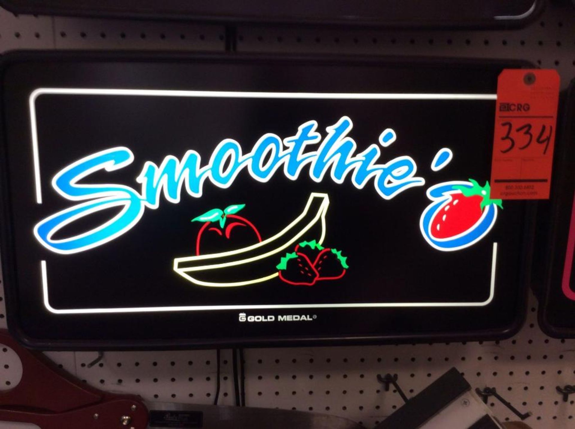 Gold medal smoothie sign