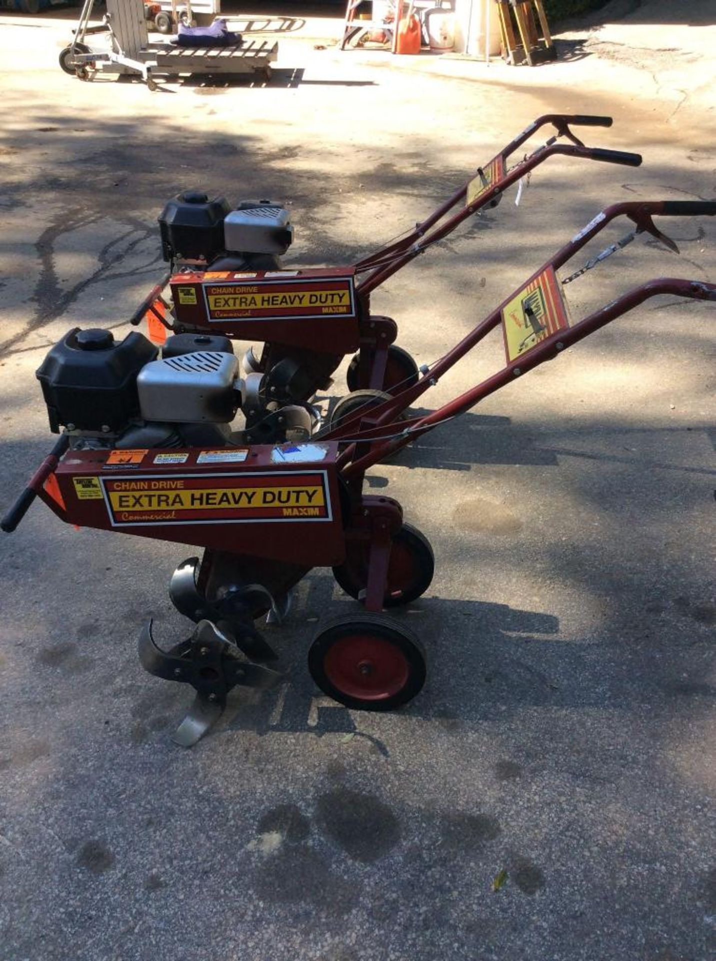 Maxim commercial, RGM501C, SN-NA, 8 hp, Briggs/Straton, 205 cc gas engine, front tiller