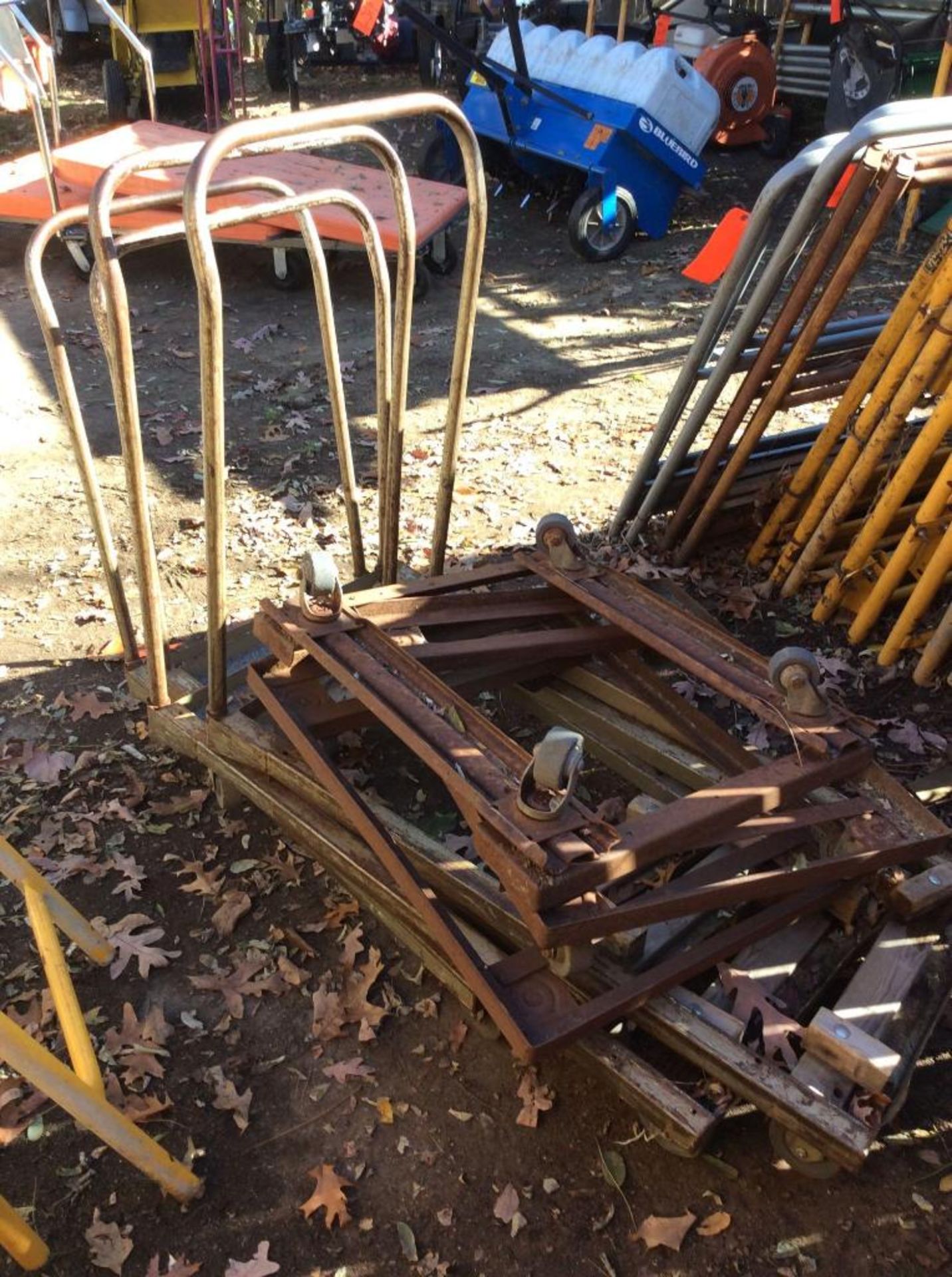 Lot of asst 4-wheel dollies/carts - Image 2 of 2