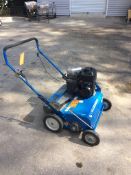 Bluebird seeder, MNS22B5DA, SN 061074722, walk behind, gas powered seeder, with Honda gas motor