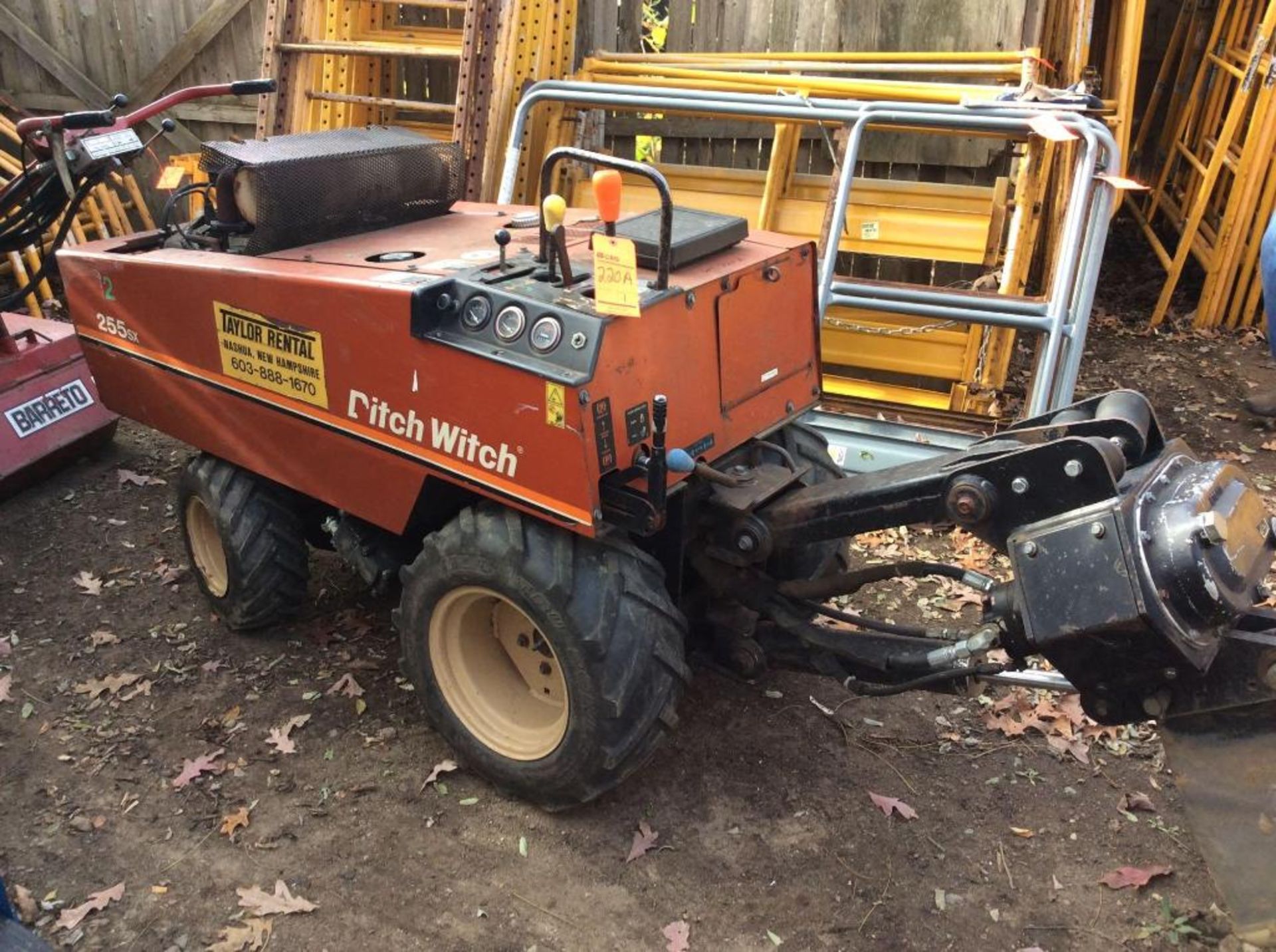Ditch Witch m/n 255sx ditch/trench digger, 2-cylinder engine, reading 215 hours