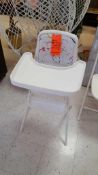 Lot of (9) assorted high chairs, in warehouse, (1) in showroom