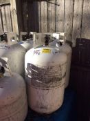 Lot of (4) asst propane tanks (full-partial-empty)