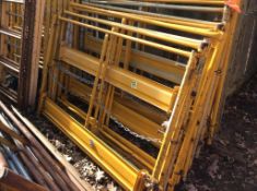 (10) 5' scaffolding railing/side frames, subject to entirety bids