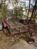 Big Tex m/n 30SA trailer, approx. 5' x 10' wood deck, side rails, drop-down loading ramp,