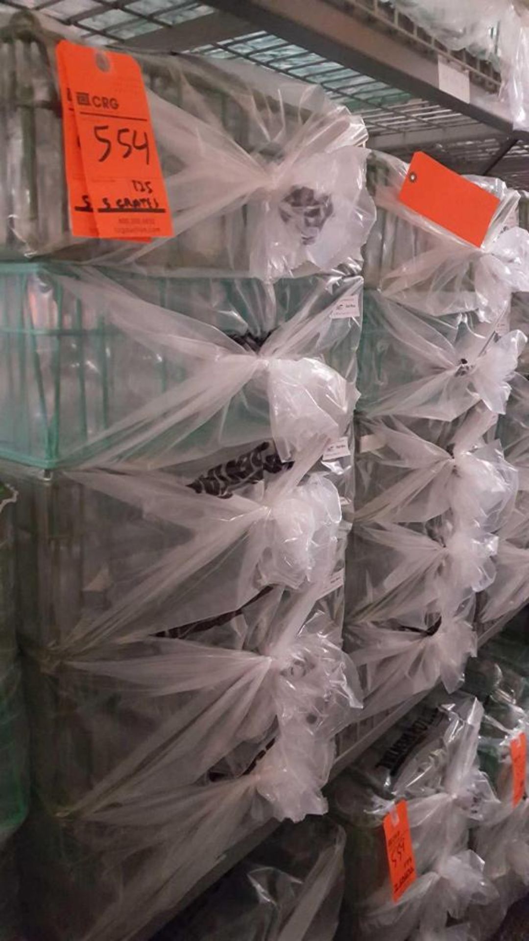 Lot of (250) red wine glasses, with (10) wire crates. Add'l fee of $8.00 per wire crate - Image 3 of 3
