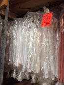 Lot of (24) white table cloths, 90" x 156"