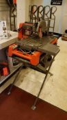 Husqvarna portable electric tile wet saw, model Ts 60, 1 ph