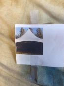 20' x 20' white high peak tent, complete with poles, stakes, and straps etc.