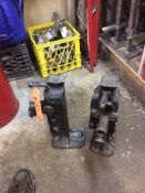 Lot of (2) Simplex house jacks, model 85A, 5 ton capacity