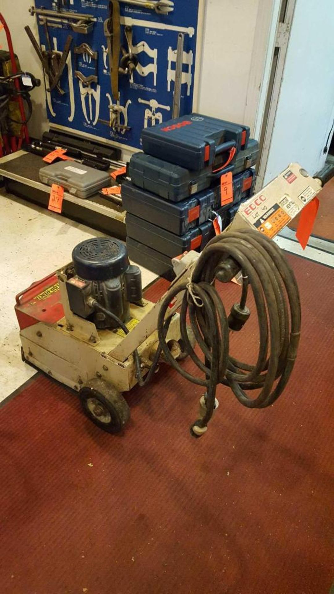 Edco model sec - 151, serial number 77857, electric concrete grinder, 1 pg - Image 2 of 2