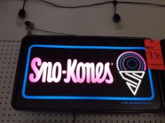 Gold medal sno kone sign